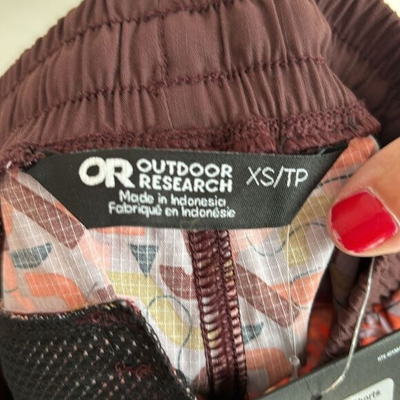 Outdoor Research Women Zendo Multi Shorts moth print SPF 50 brown pink XS NWT! - Picture 7 of 12